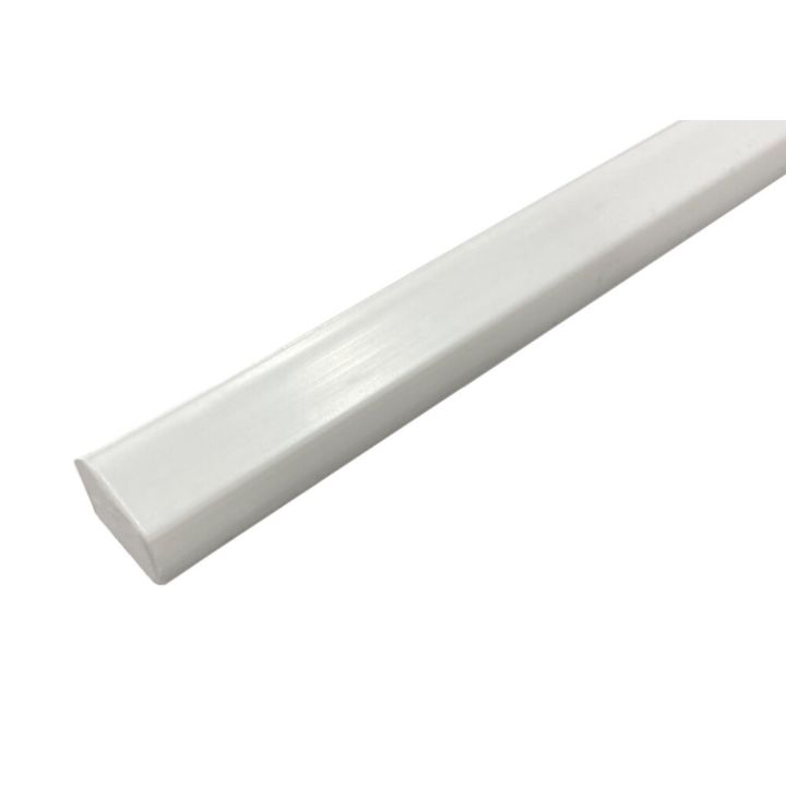 Viimeistelylista Dione valkoinen muovi 10 x 16 x 2500 mm