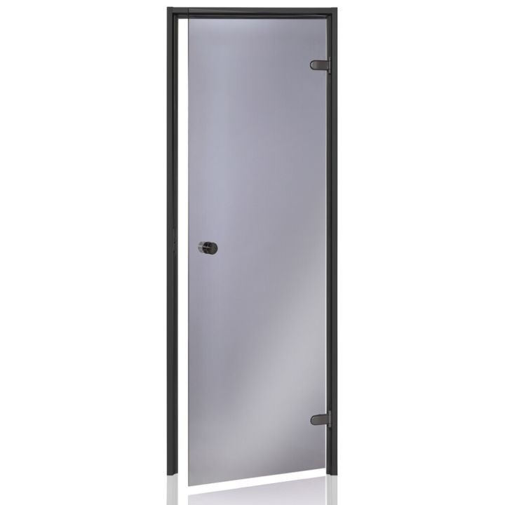 Höyrysaunanovi Andres AU Black harmaa lasi 7 x 19