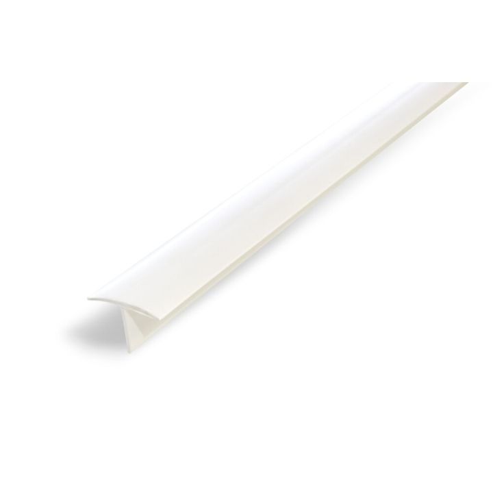 T-lista Dione valkoinen muovi 18 x 13 x 2700 mm