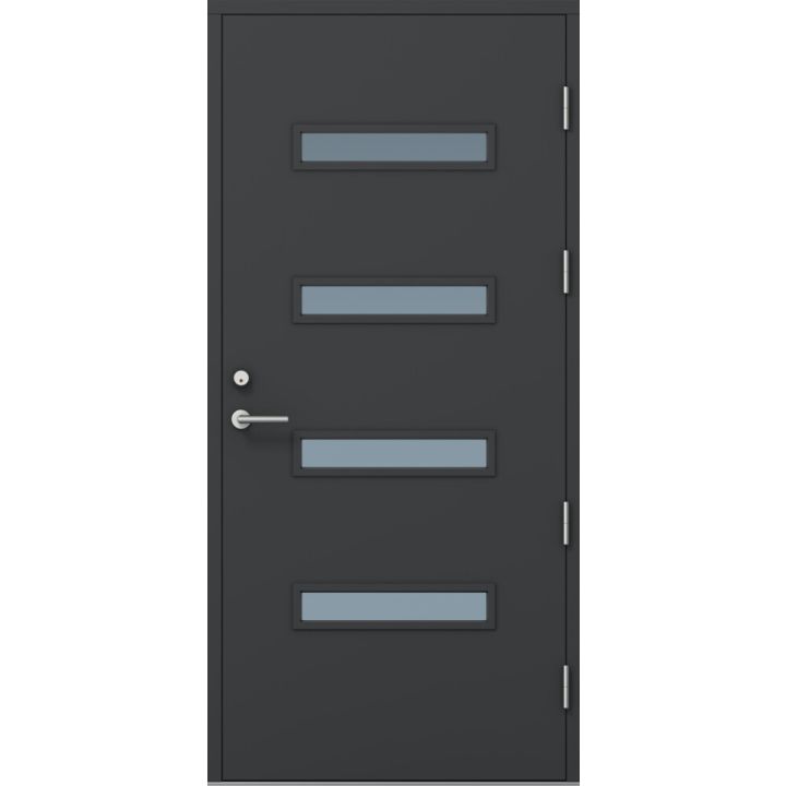 Ulko-ovi Kaskipuu FE3 Thermo Tummanharmaa 10 x 21