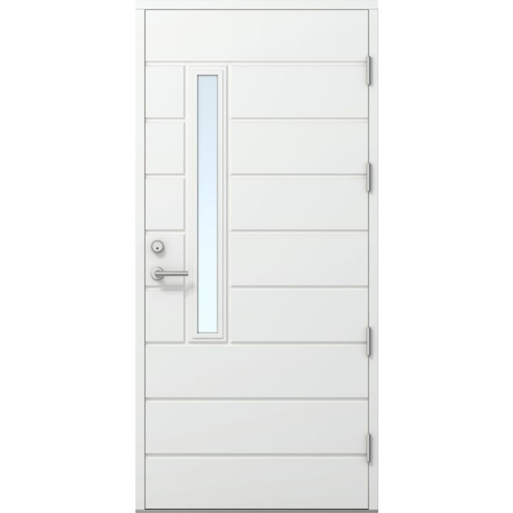 Ulko-ovi Kaskipuu FE811 Thermo Valkoinen 10 x 21
