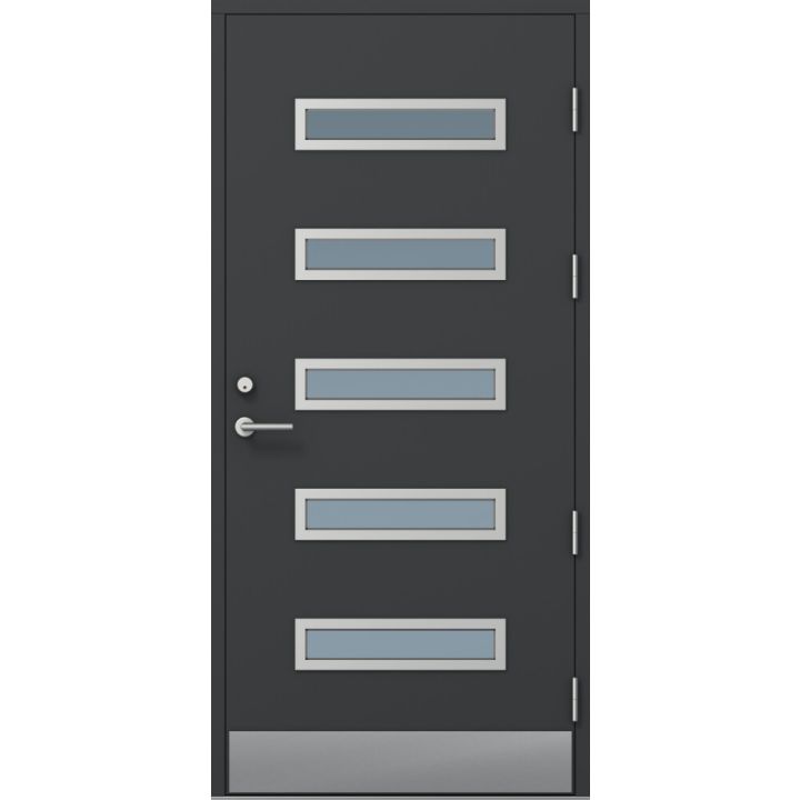 Ulko-ovi Kaski Design Ounas Thermo Tummanharmaa