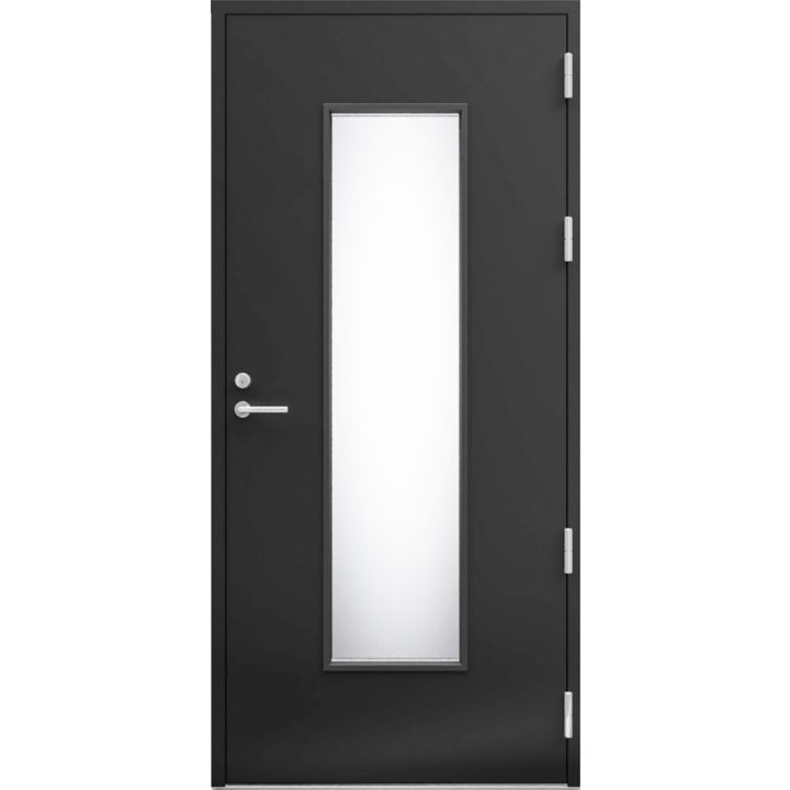 Ulko-ovi Kaski Design Salla Thermo Tummanharmaa 10 x 21 Oikea