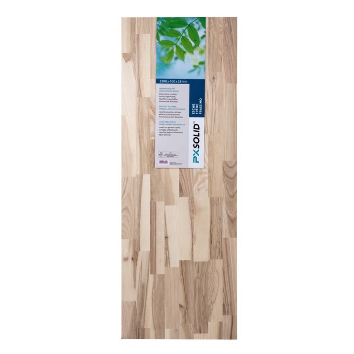 Liimapuulevy PXSolid ruskea saarni 18 x 400 x 800 mm