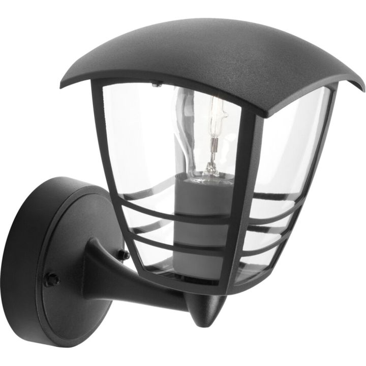 Ulkoseinävalaisin Philips Creek 60 W IP44 Musta