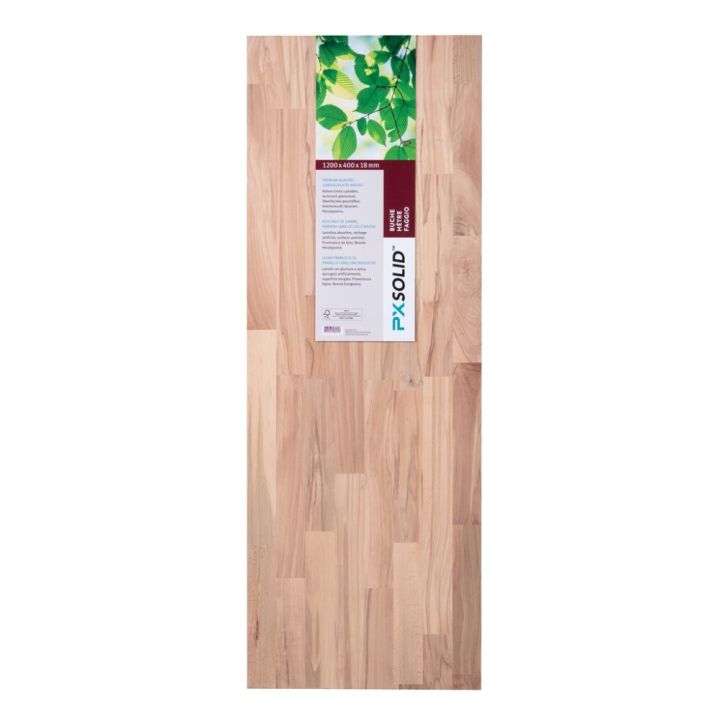 Liimapuulevy PXSolid pyökki B/C 18 x 300 x 2000 mm