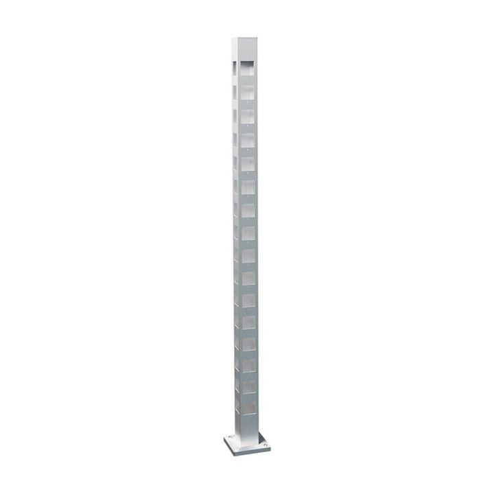 Aitatolppa Recal Furen kulmatolppa harmaa 7 x 7 x 1225 mm