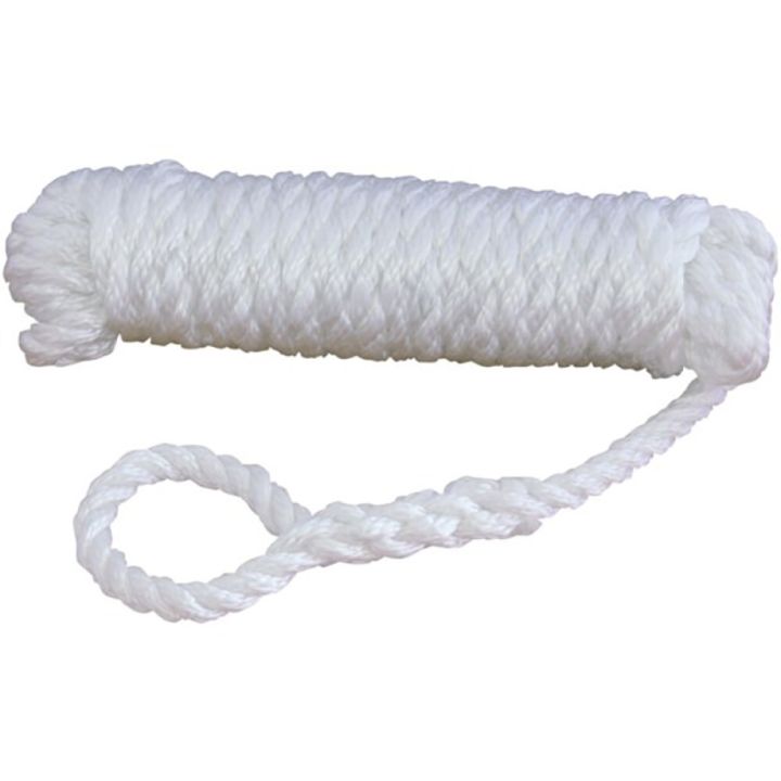 Lepuuttajan köysi Talamex valkoinen 10 mm x 2,5 m