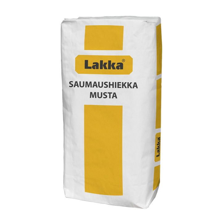 Saumaushiekka Lakka musta 20 kg