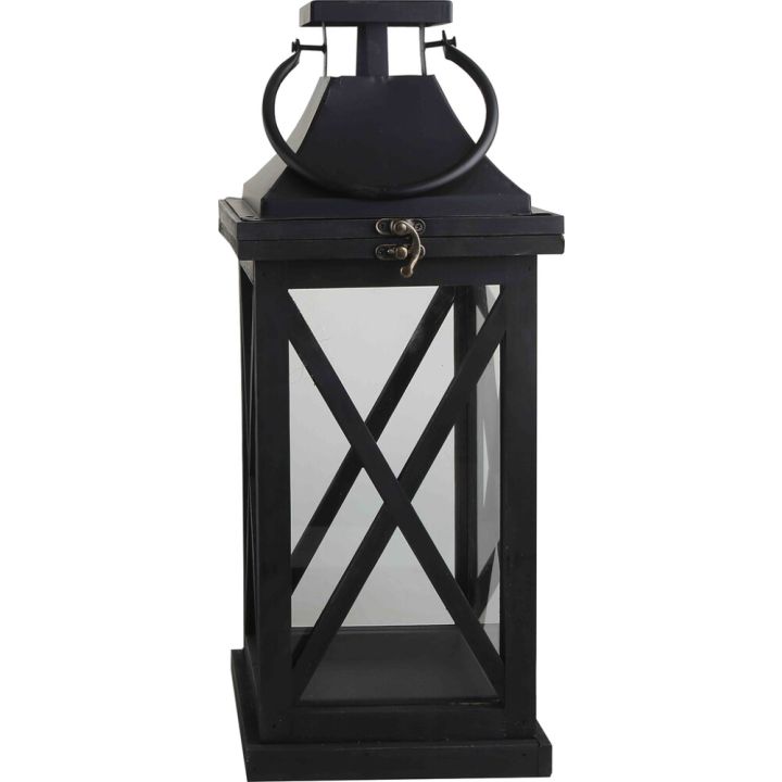 Puulyhty Frida musta 44 x 16 x 16 cm