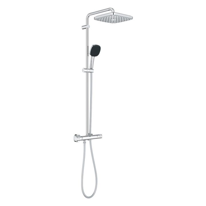 Suihkujärjestelmä GROHE Vitalio Comfort 250 Cube termostaatilla kromi