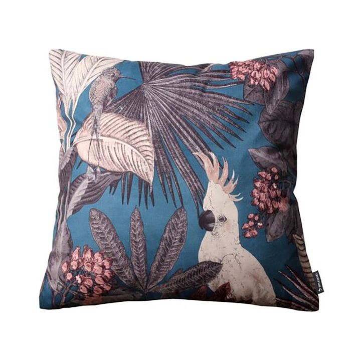 Koristetyyny Parrot teal 45 x 45 cm