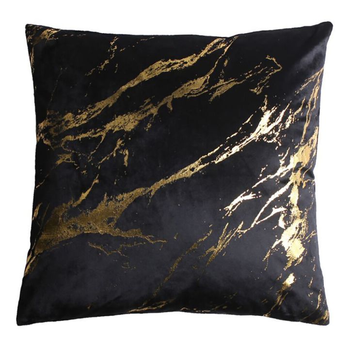 Koristetyyny Storm beige/kulta 45 x 45 cm Musta/Kulta