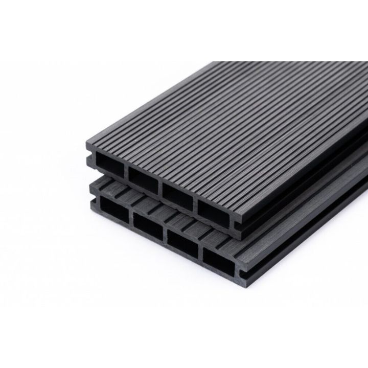 Komposiittiterassilauta PolarDeck WPC Kajo 24 x 149 x 4000 mm tummanharmaa