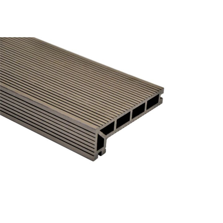 Komposiitti L-lista PolarDeck WPC Syvänne 24 x 44 x 184 x 4000 mm vaaleanruskea
