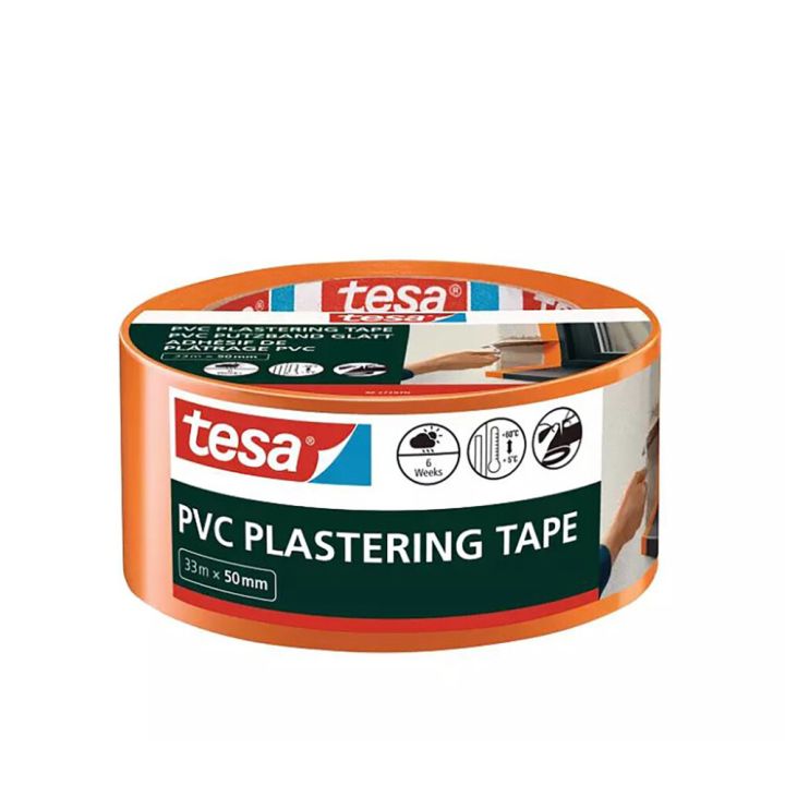 Rakennusteippi PVC Tesa 33 m x 50 mm