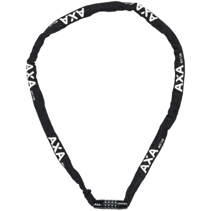 KETJULUKKO AXA RIGID 120 KOODILLA MUSTA