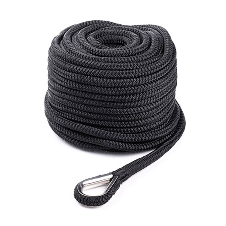 Ankkuriköysi Qvarken Dockline koussilla musta 12 mm x 35 m
