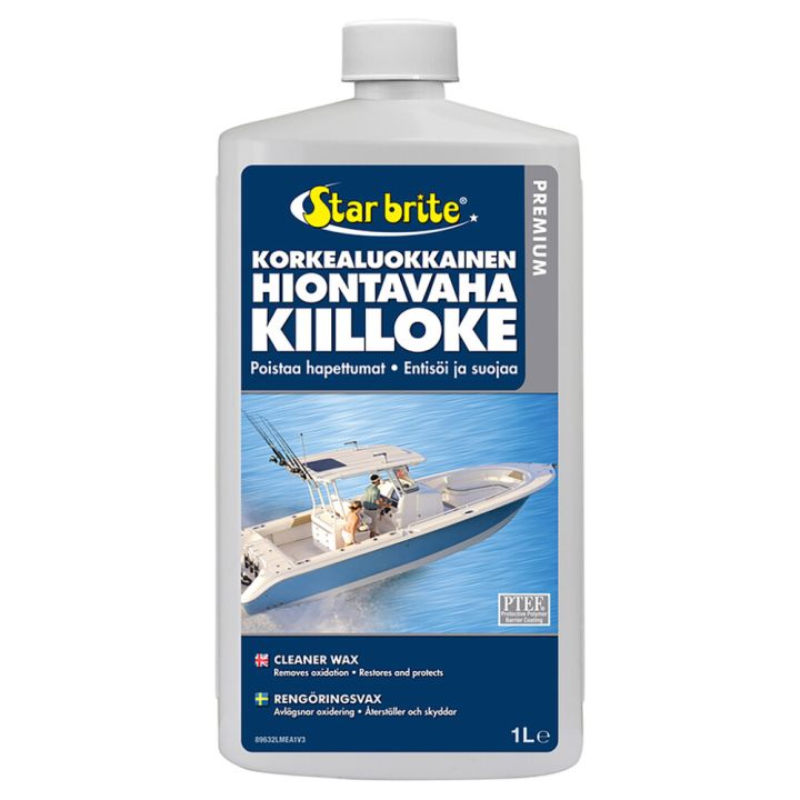 Korkealuokkainen Hiontavaha/kiilloke Star brite 1 l