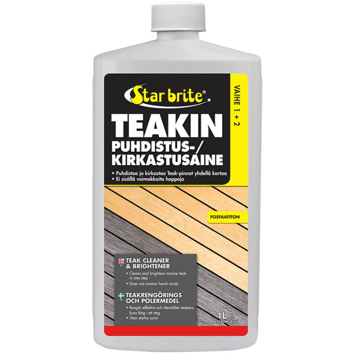 Teakin puhdistus- ja kirkastusaine Star brite 1 l