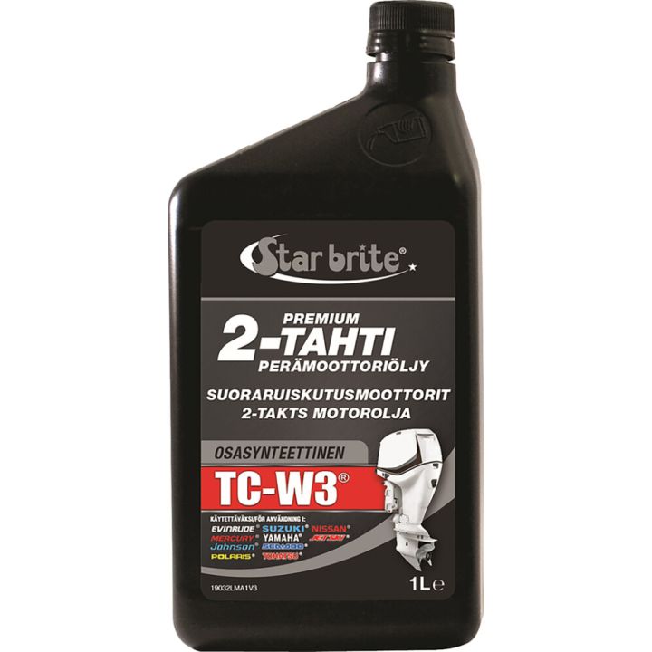 Premium 2-tahti perämoottoriöljy Star brite TC-W3 1 l