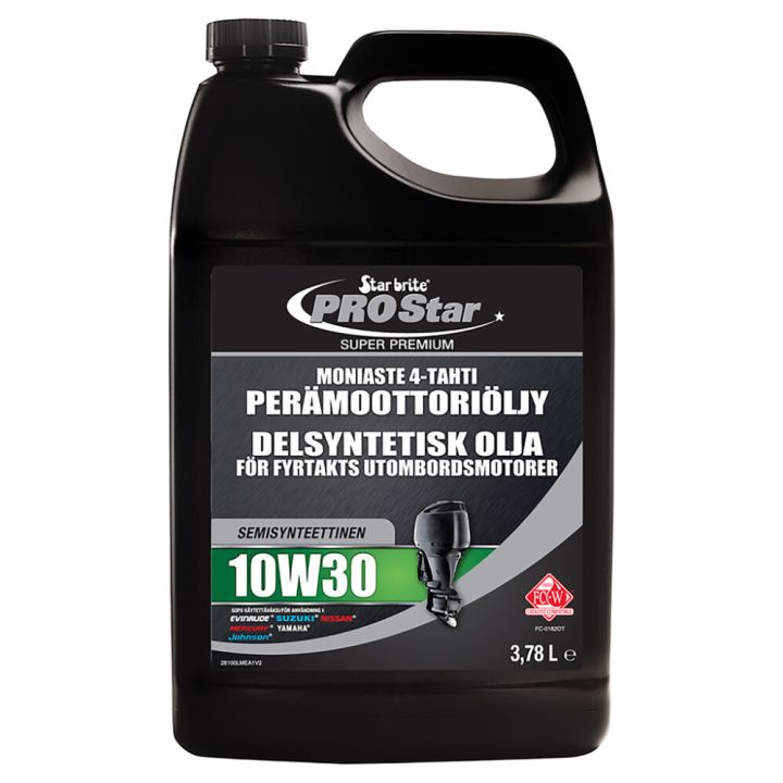 Moniaste 4-tahti perämoottoriöljy SAE 10W30 Star brite 3,78 l