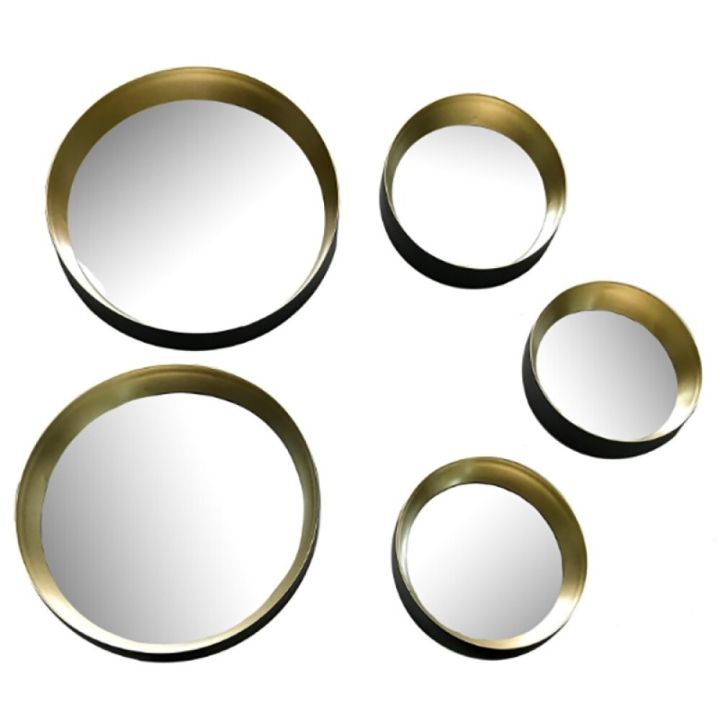 Sisustuspeilisetti Mirrors and More Lia Kulta 5 kpl