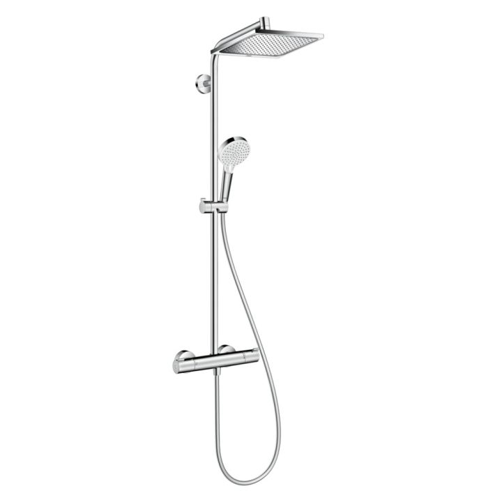 Suihkukokonaisuus Hansgrohe Crometta E Showerpipe 240 1jet kromi