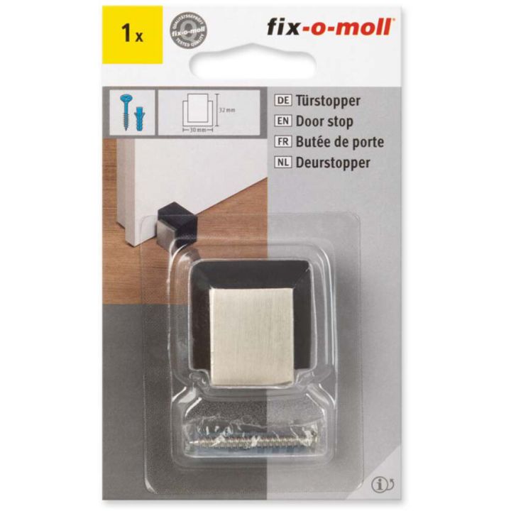 Ovenpysäytin Fix-o-moll metalli satin