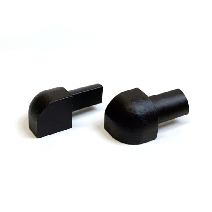 Ulkokulmapala Dione Carbon Black pyöreä 10 mm