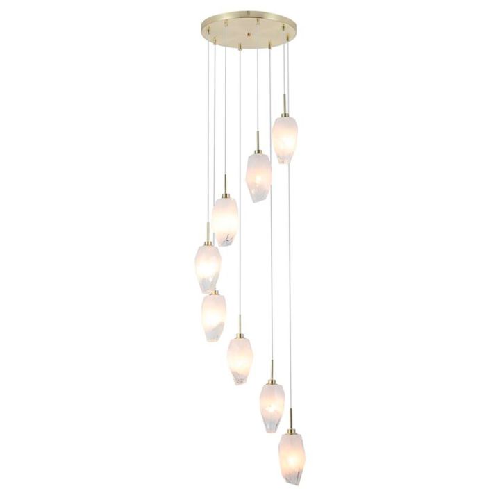Riippuvalaisin Searchlight Rocky 8-os messinki ⌀ 46 cm