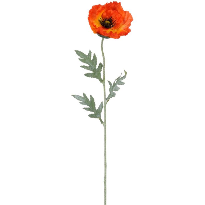 Silkkikasvi Unikko 65 cm oranssi