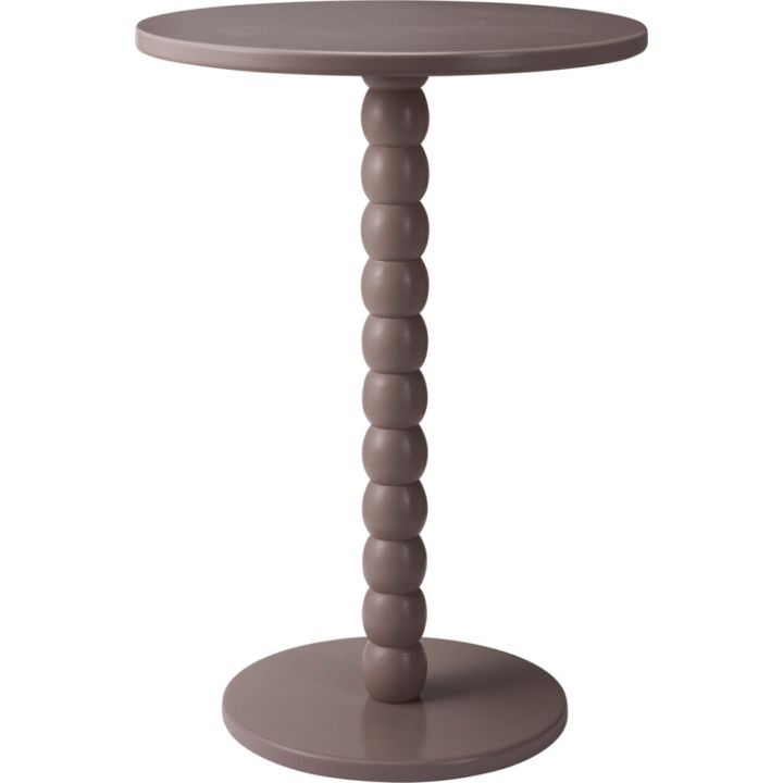 Sivupöytä taupe Ø 35 cm