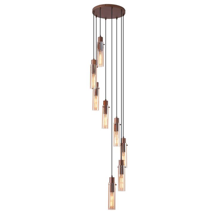 Riippuvalaisin Searchlight Sweden II 8-os ruskea ⌀ 42 cm