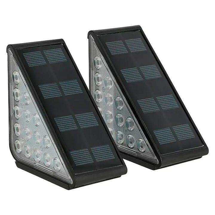 Solar porrasvalo BAUHAUS musta 9 x 9 x 4,8 cm IP54 2 kpl/pkt