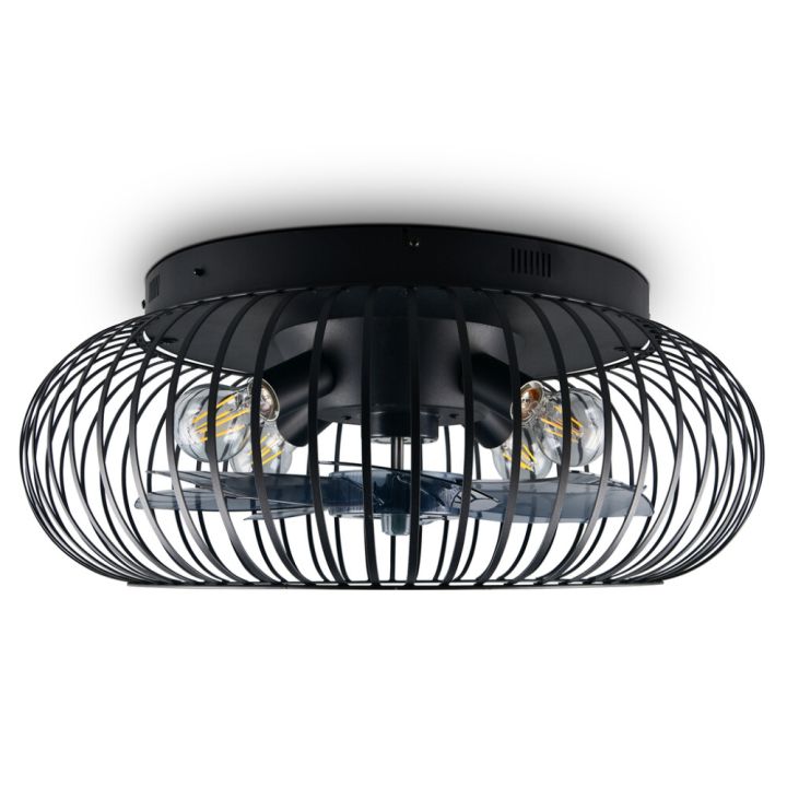 Kattotuuletin Trio Johanna musta Ø 61 cm