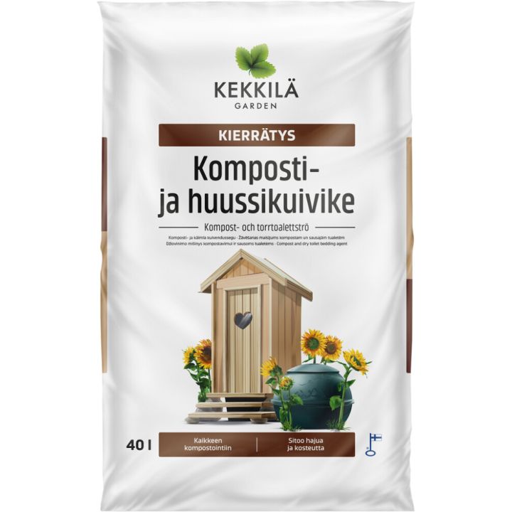 Komposti- ja huussikuivike Kekkilä Kierrätys 40 l
