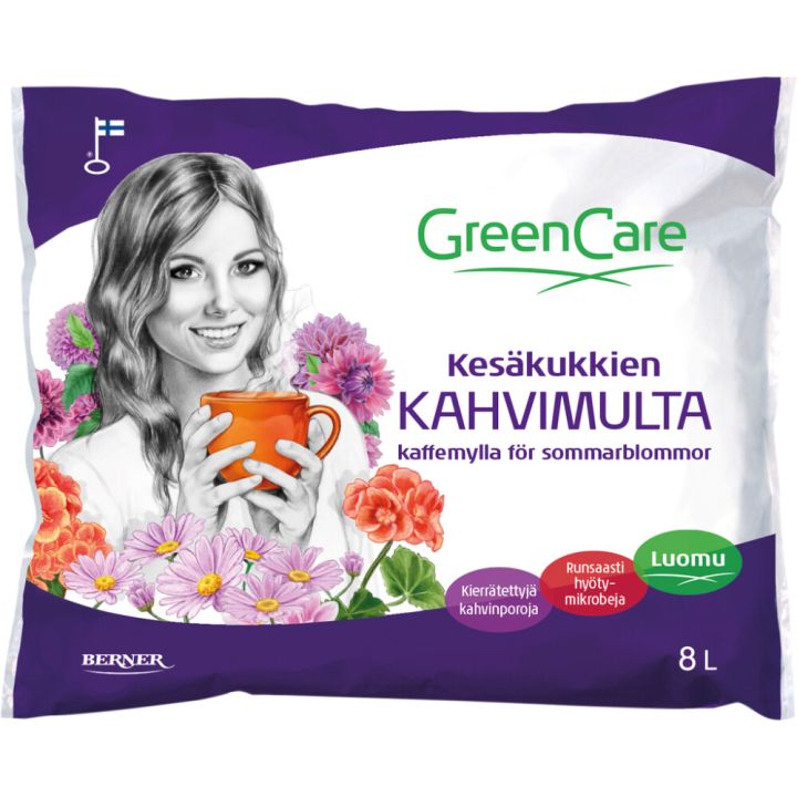 Kesäkukkien Greencare Kahvimulta 8 l