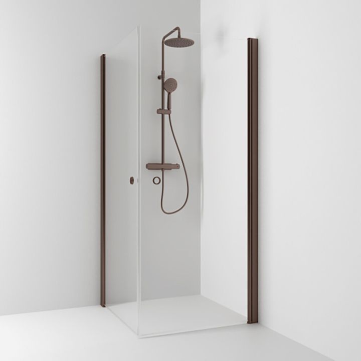 Suihkukulma Svedbergs Skoga mocca/kirkas 80 x 90 cm