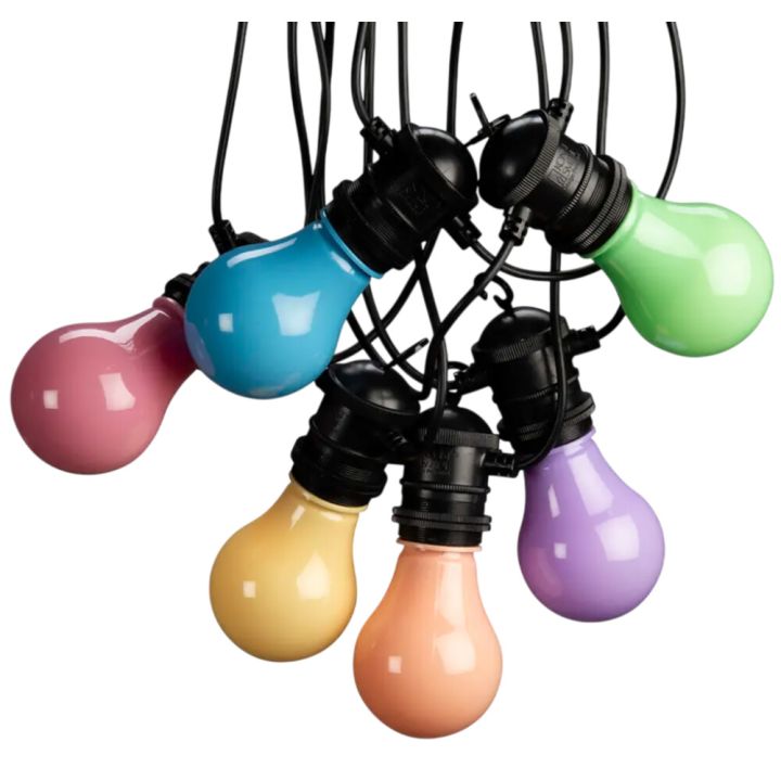 LED-juhlavalosarja Konstsmide 10-os monivärinen 14,5 m