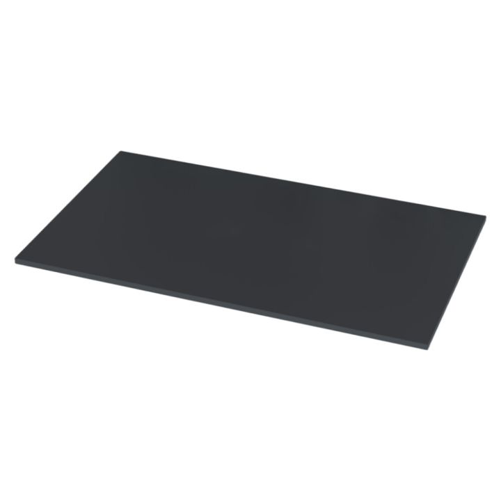 Työtaso Camargue Stensfjord mattamusta 80 x 45 x 1,2 cm