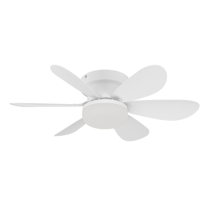 LED-tuuletinvalaisin Eglo Clovelly valkoinen Ø 52cm