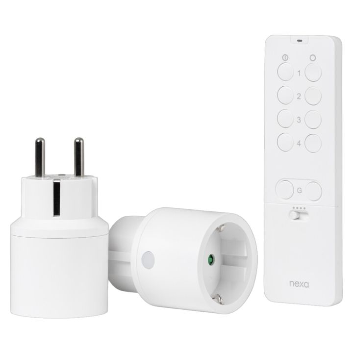 Älypistorasiat Nexa Smart Plug valkoinen 2 kpl/pkt