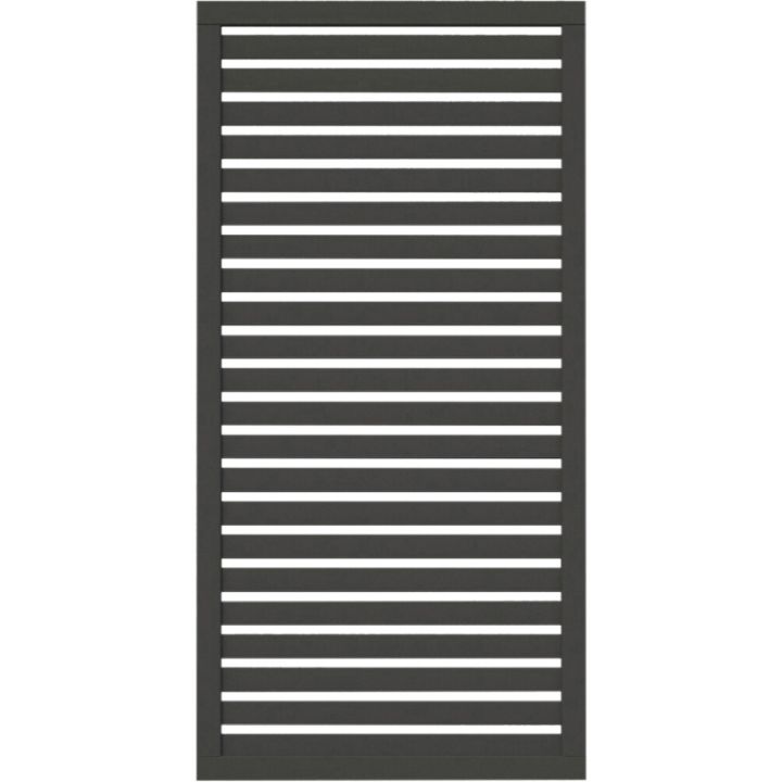 Aitaelementti Palmako Nina 2 harmaa 90 x 180 cm