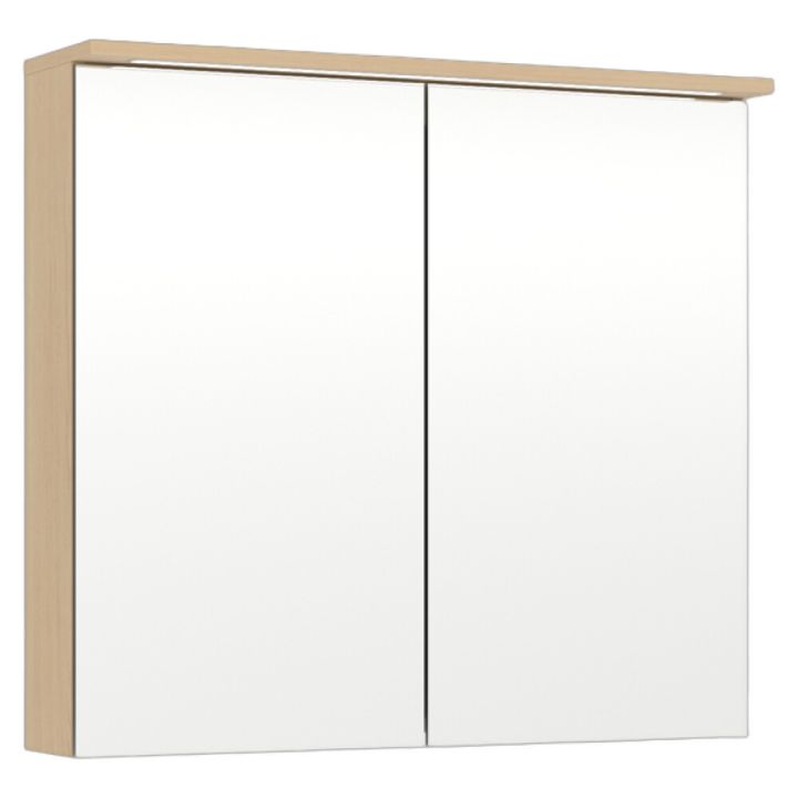 LED-peilikaappi Temal Unic vaalea tammi 100 x 20 x 72,7 cm, 2 ovea