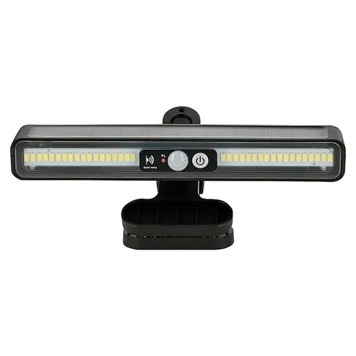 LED-solarvalaisin BAUHAUS nipistinkiinnityksellä musta 19,8 x 2,5 x 3,2 cm