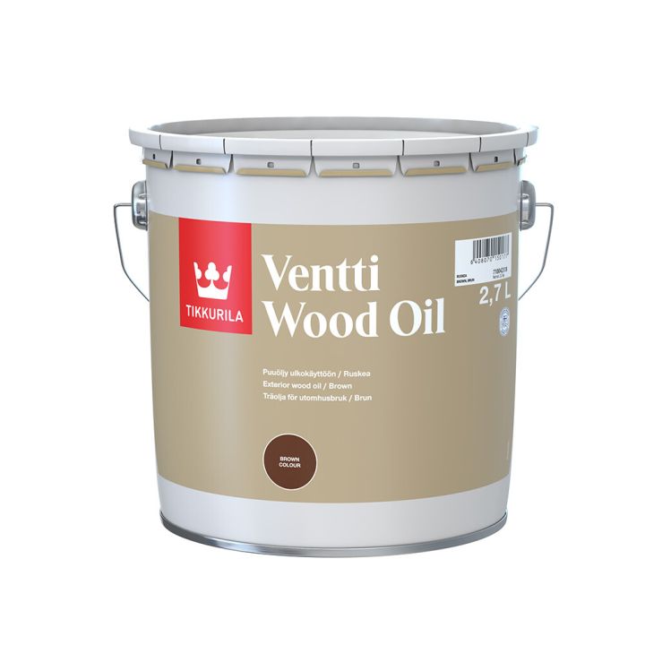 Puuöljy Tikkurila Ventti ruskea 2,7 l