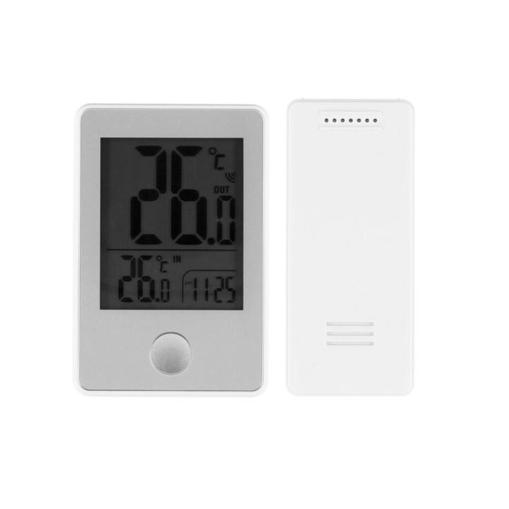 Digitaalinen lämpömittari kellonajalla