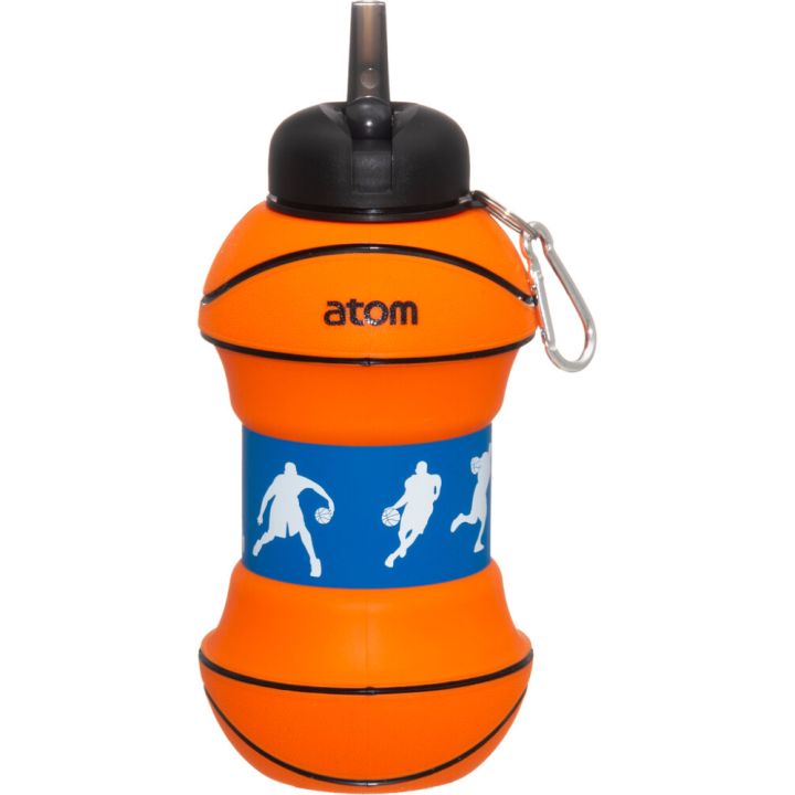 Juomapullo Atom 1000 ml mustaoranssi
