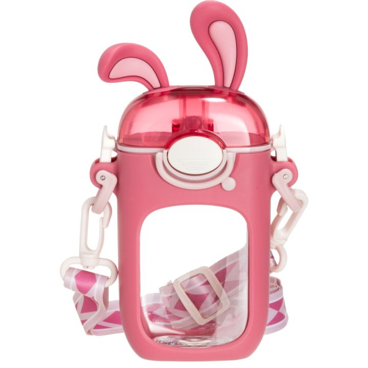 Juomapullo Atom Pupu 400 ml punavalkoinen